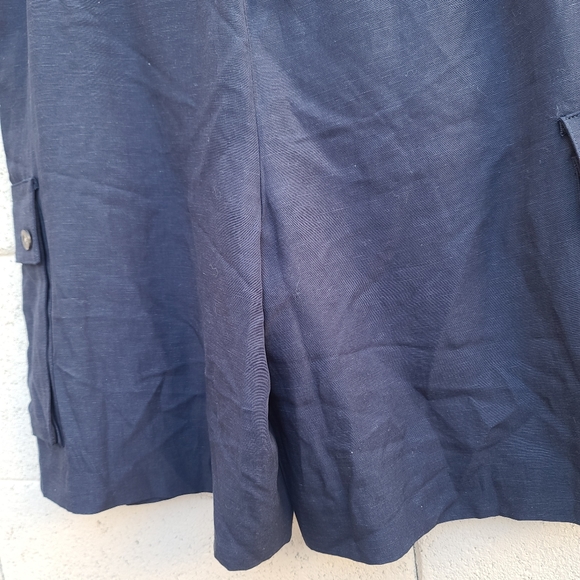 Boden | Ailesbury Linen Blend Cargo Shorts in Navy Size 6 - Picture 12 of 13